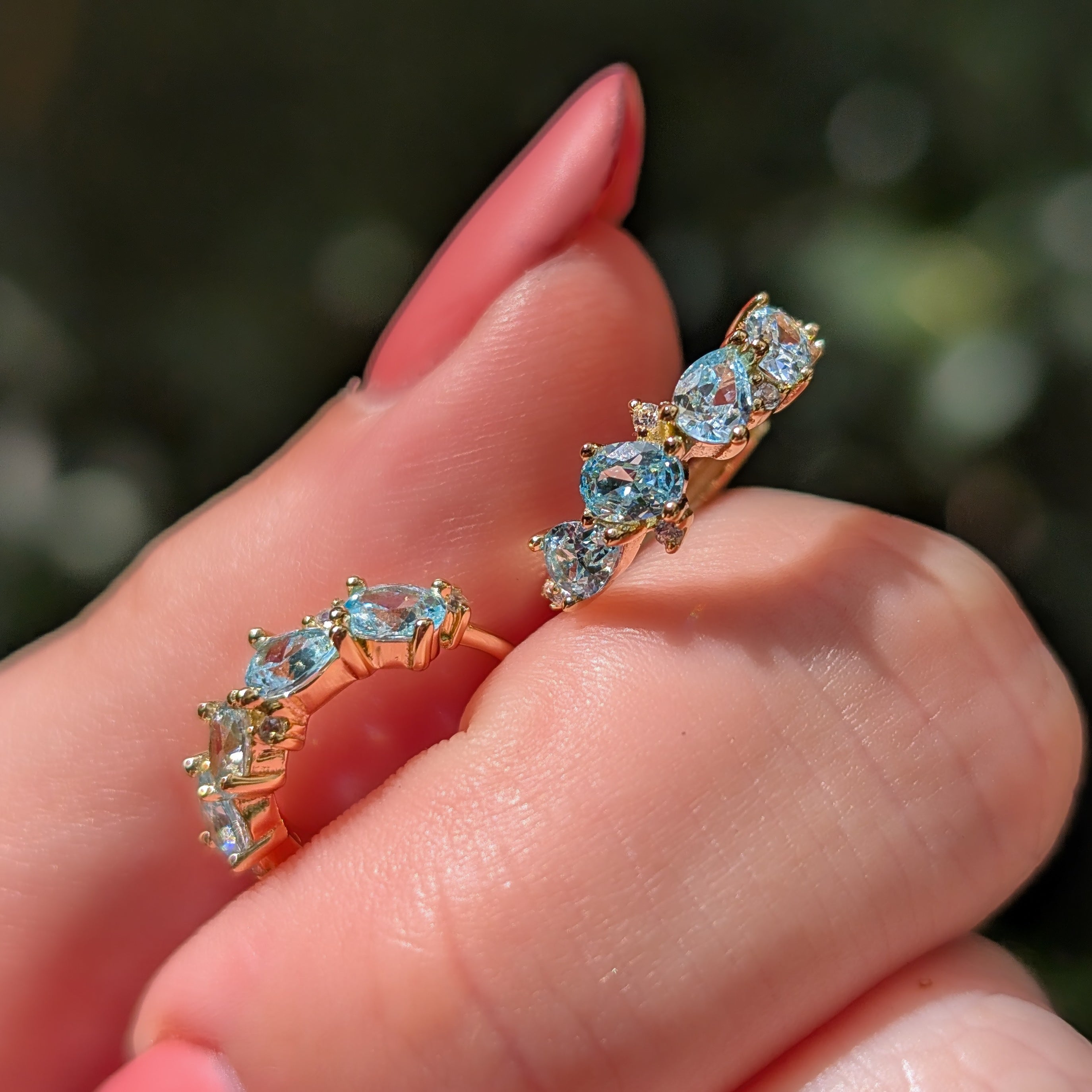 The Legacy Earrings - Aquamarine Hoops