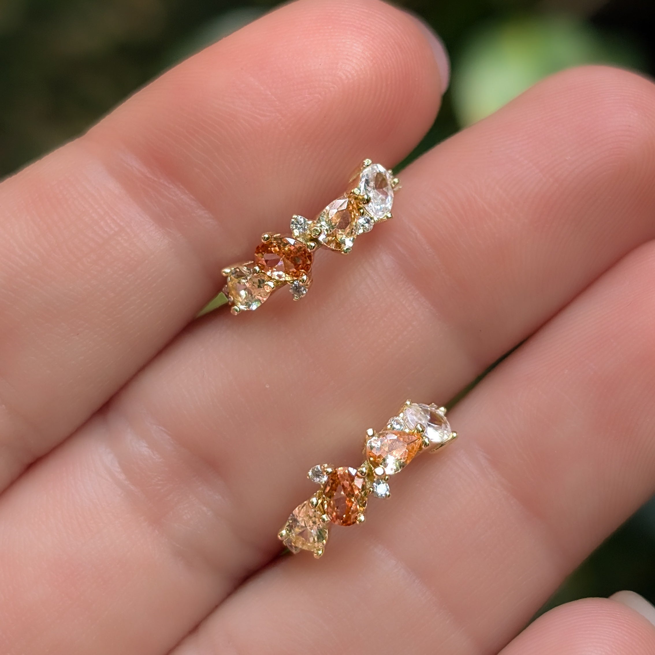 The Legacy Earrings - Citrine Hoops