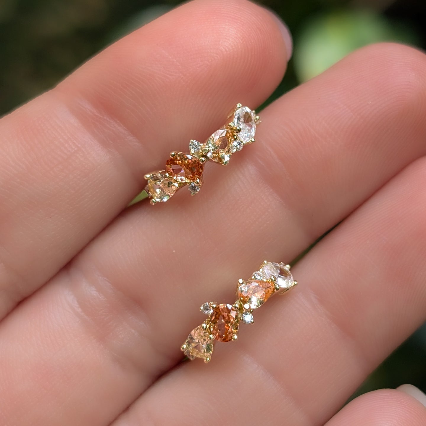 The Legacy Earrings - Citrine Hoops