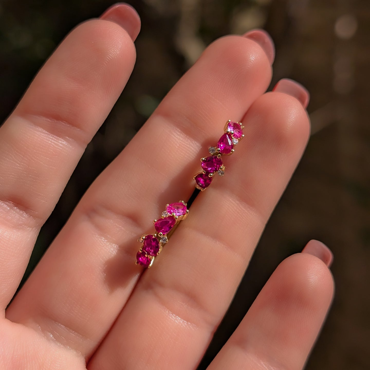 The Legacy Earrings - Ruby Hoops