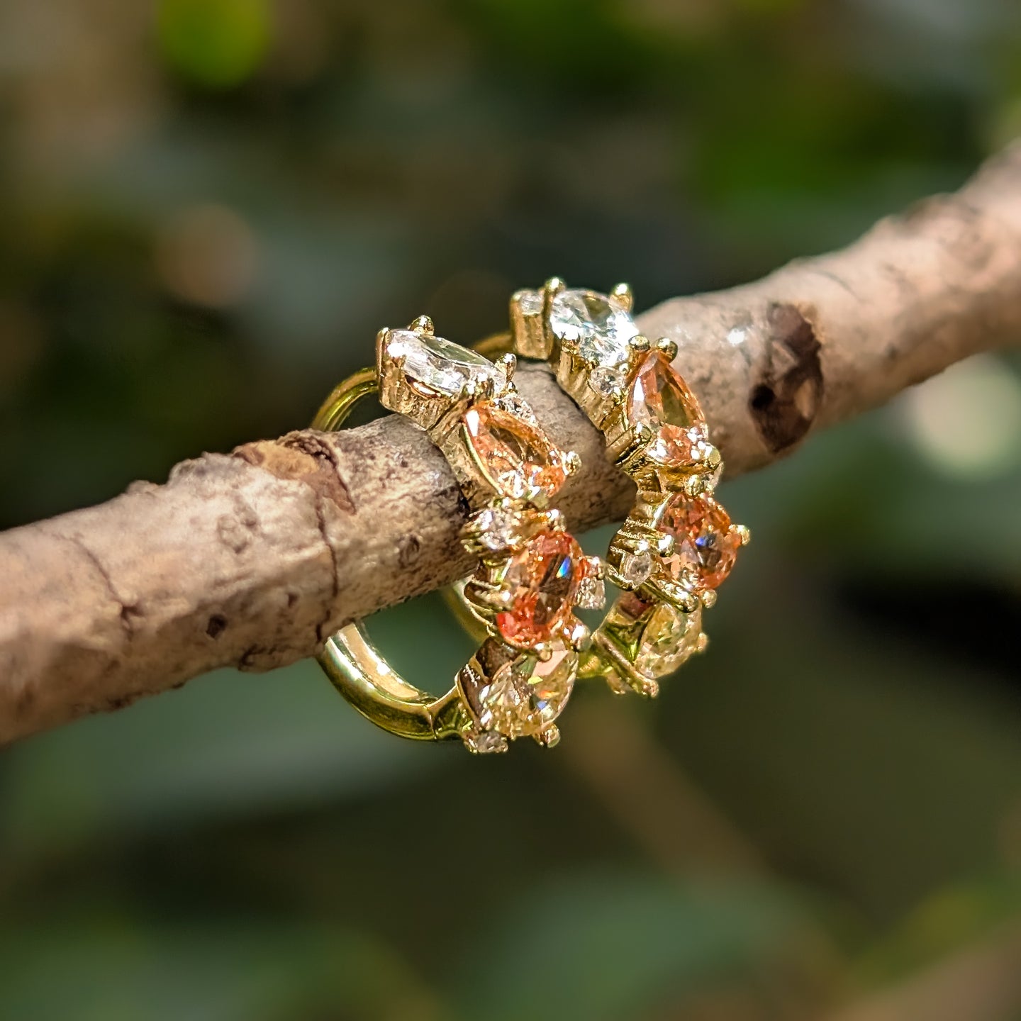 The Legacy Earrings - Citrine Hoops
