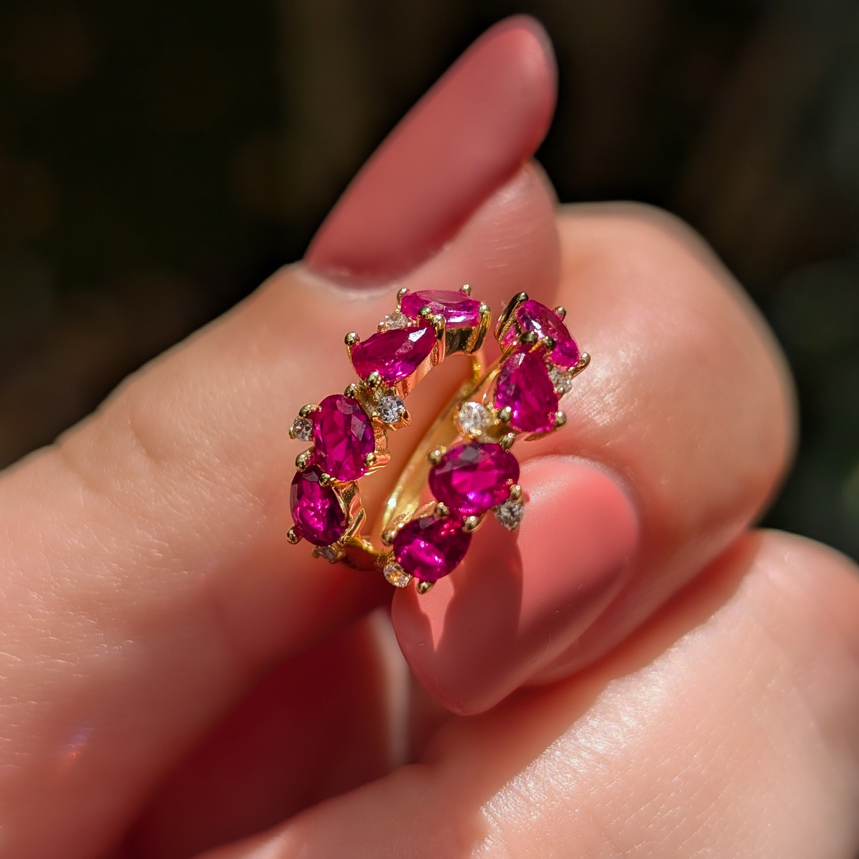 The Legacy Earrings - Ruby Hoops