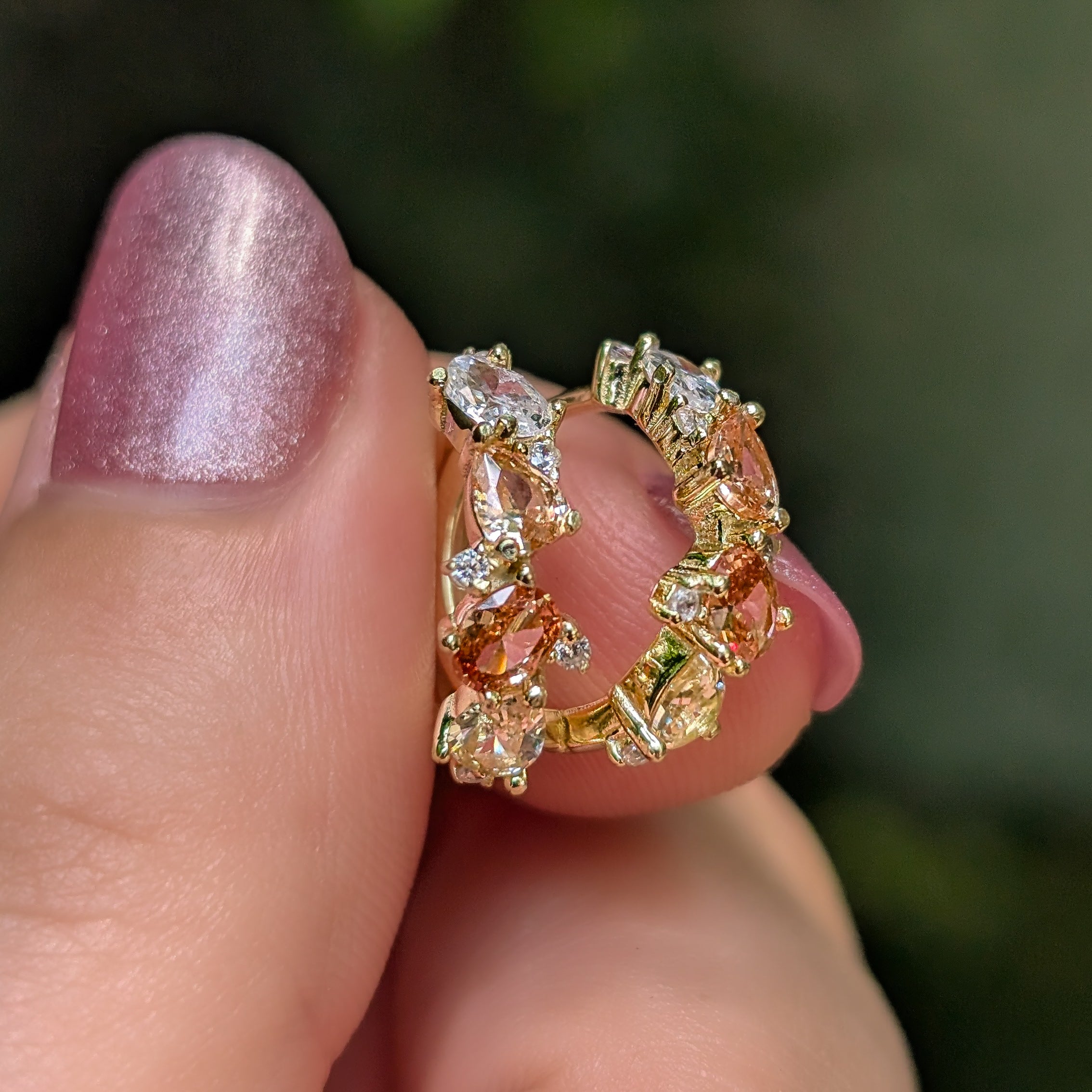 The Legacy Earrings - Citrine Hoops