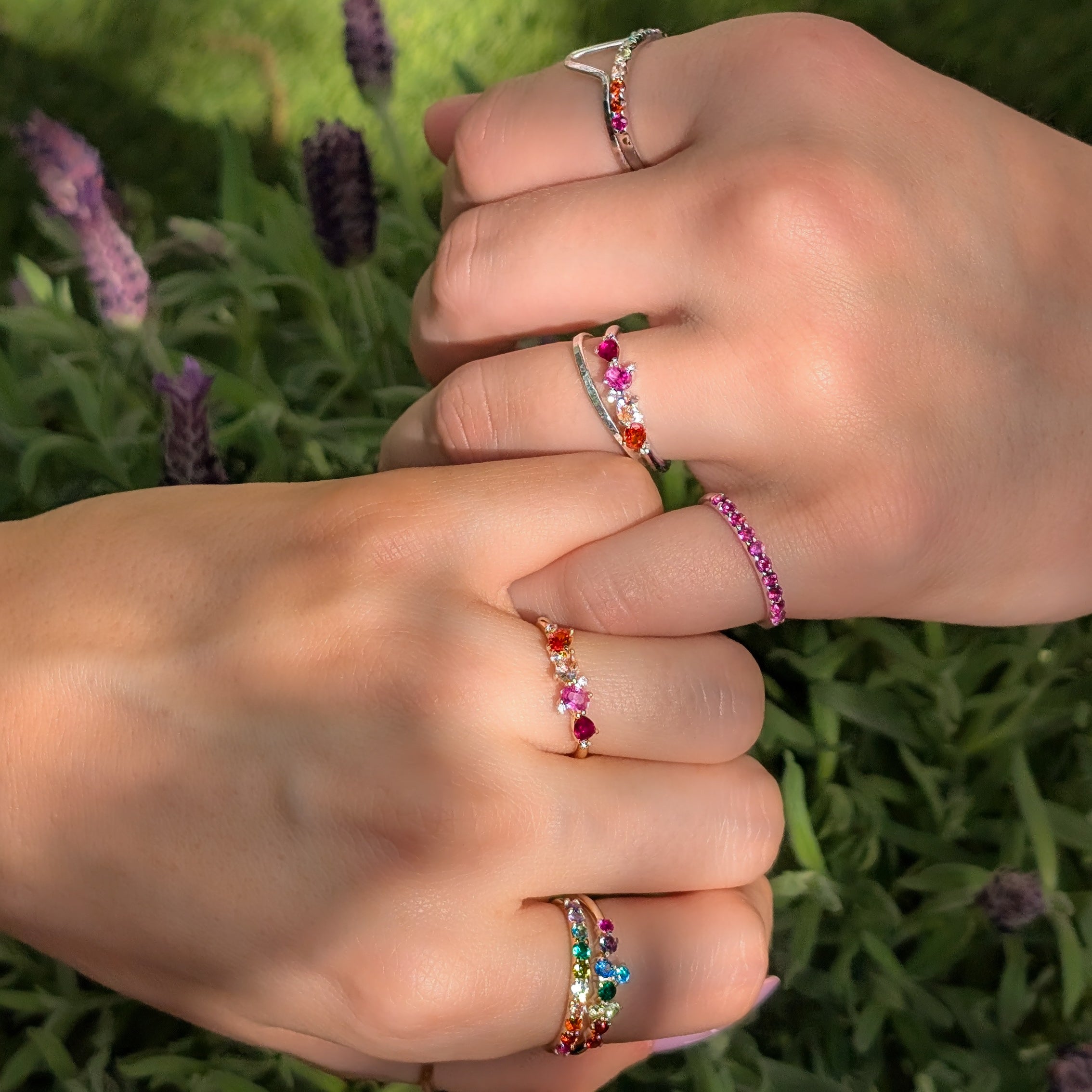 The Legacy Ring - Lesbian Pride Flag