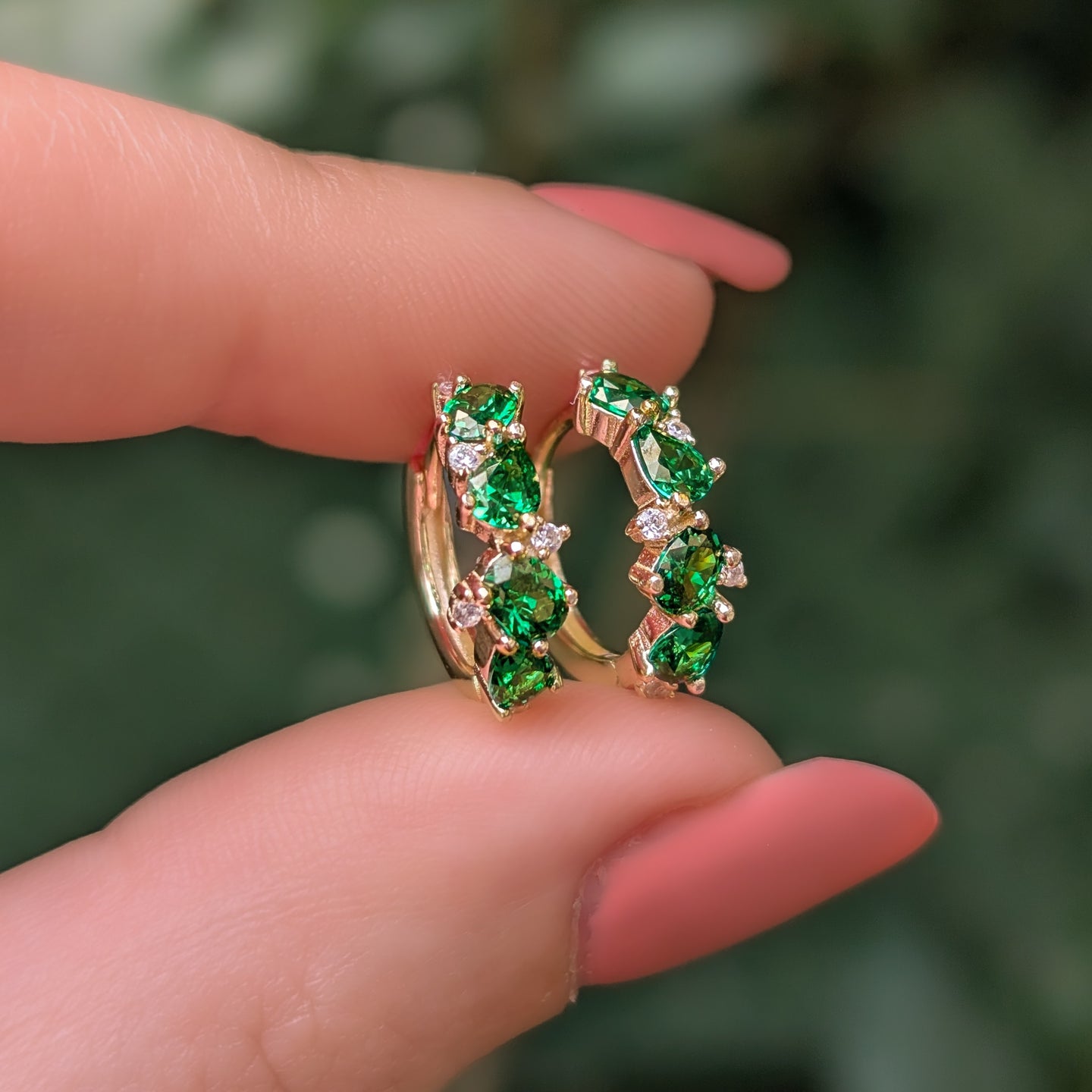 The Legacy Earrings - Emerald Hoops