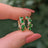 The Legacy Earrings - Emerald Hoops