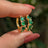 The Legacy Earrings - Emerald Hoops