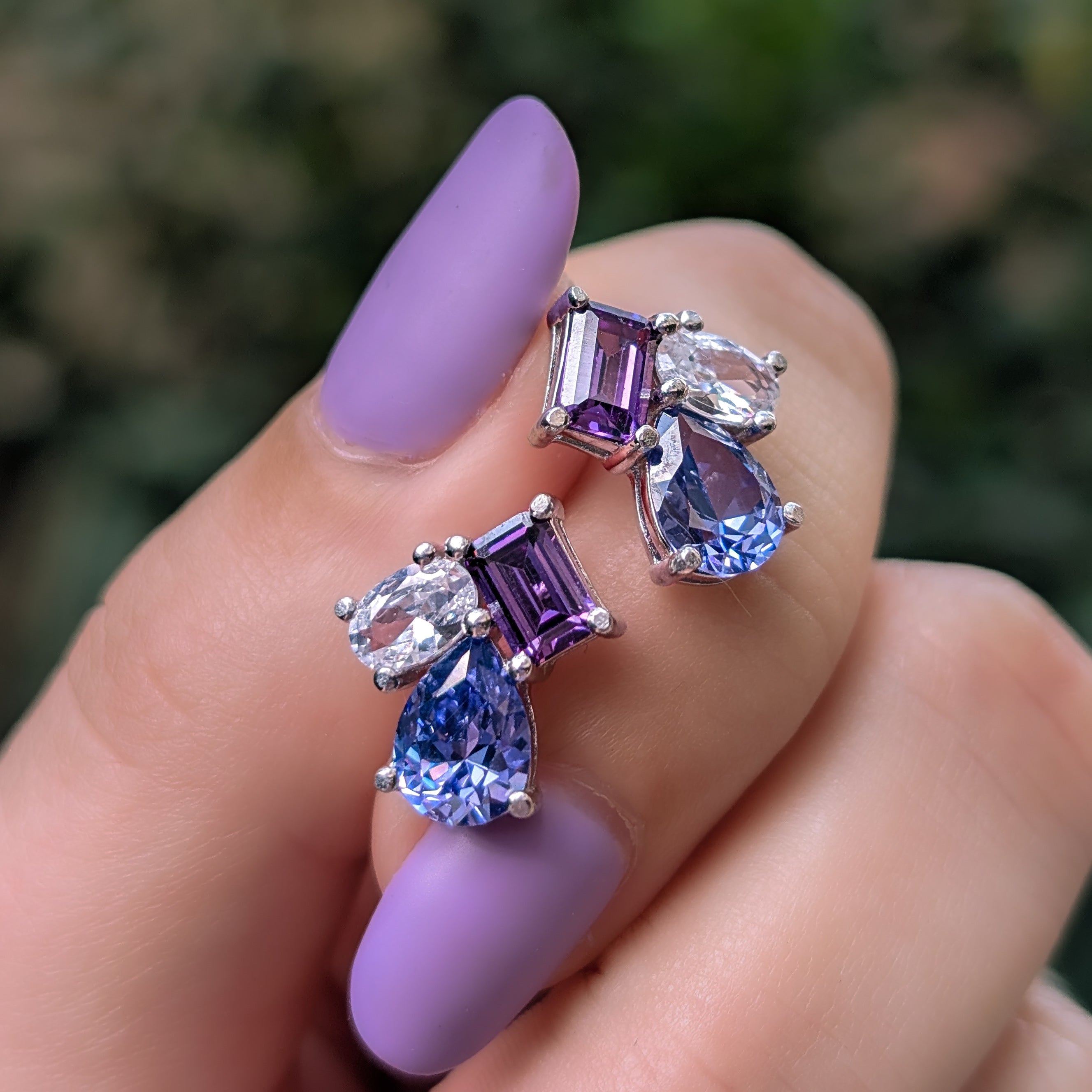 The Tulia - Custom Gemstone Cluster Studs