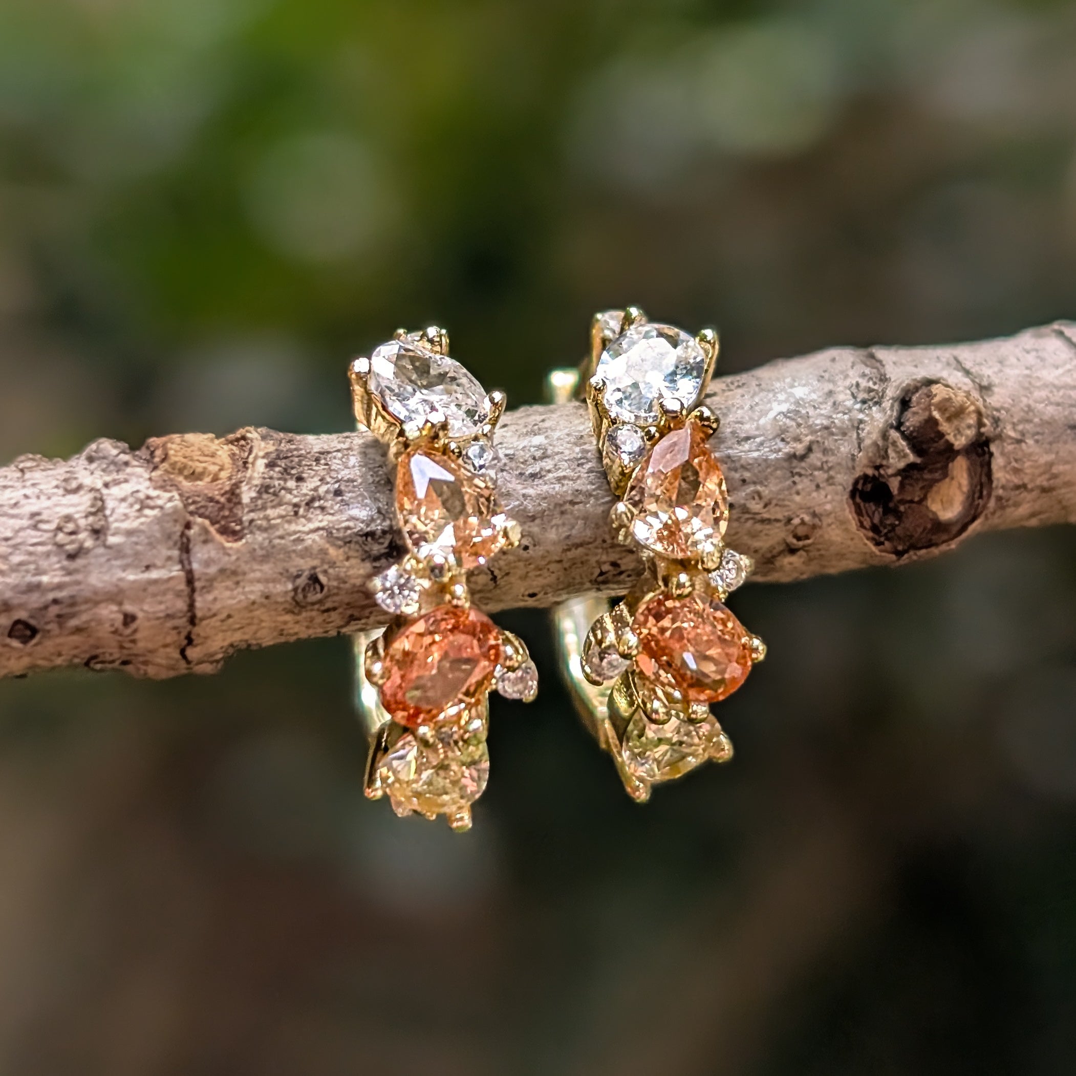 The Legacy Earrings - Citrine Hoops
