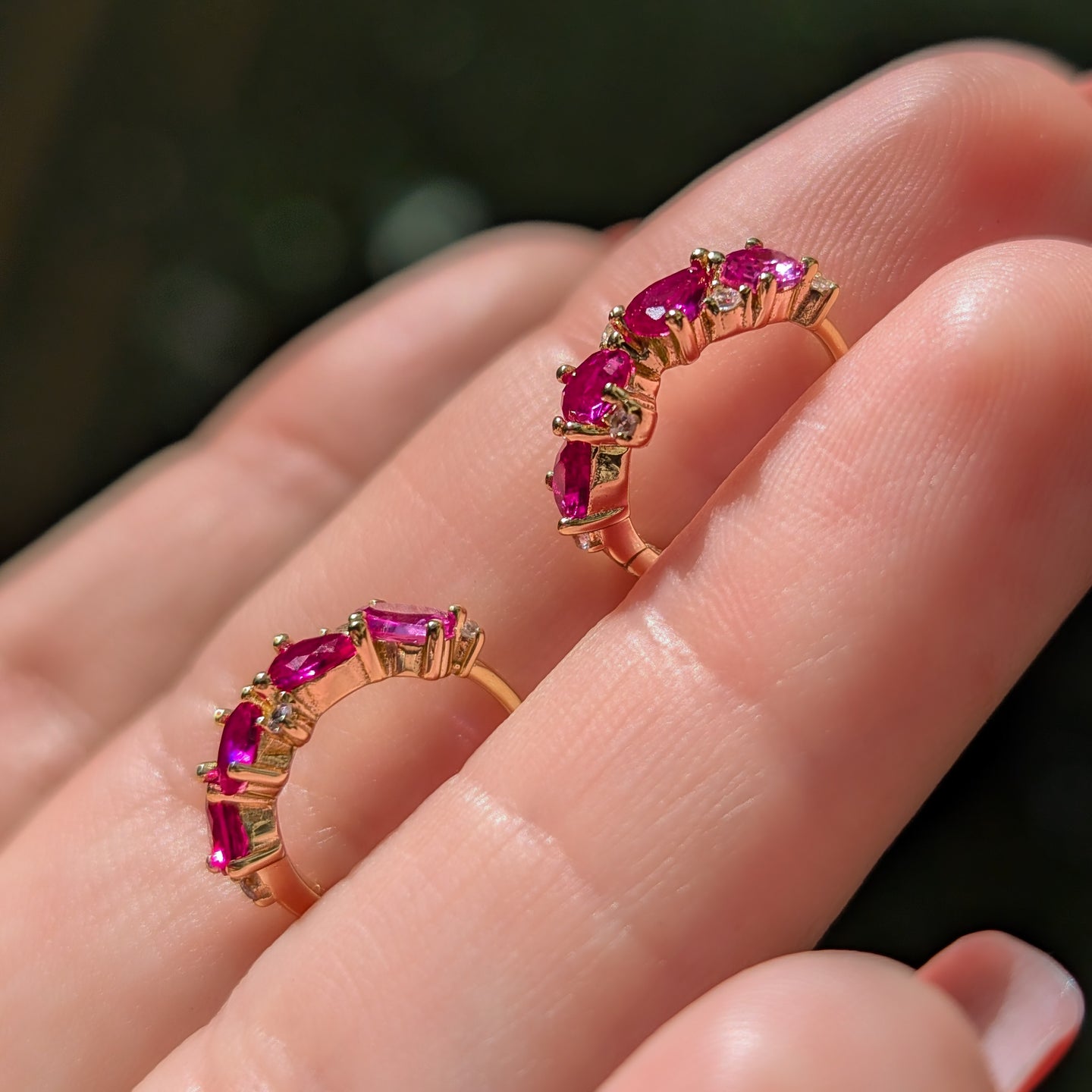 The Legacy Earrings - Ruby Hoops