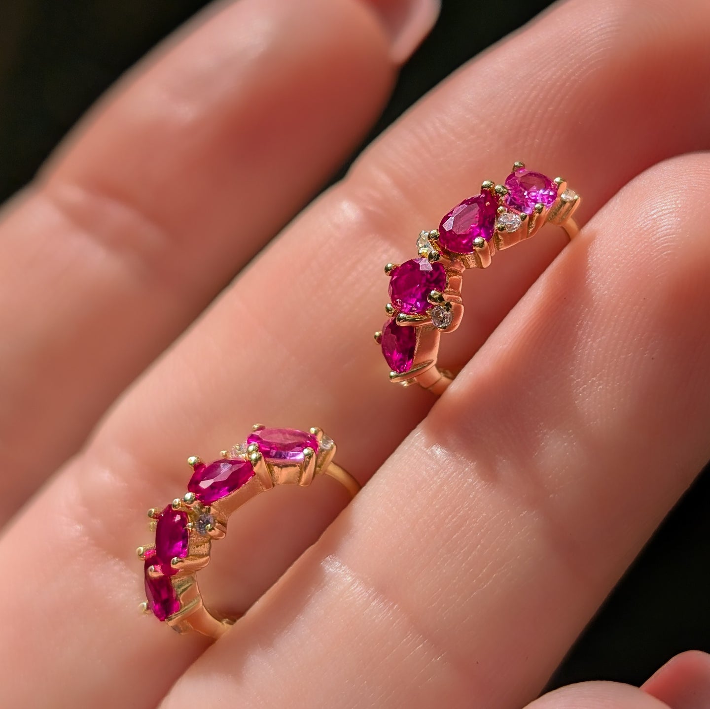The Legacy Earrings - Ruby Hoops