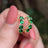 The Legacy Earrings - Emerald Hoops