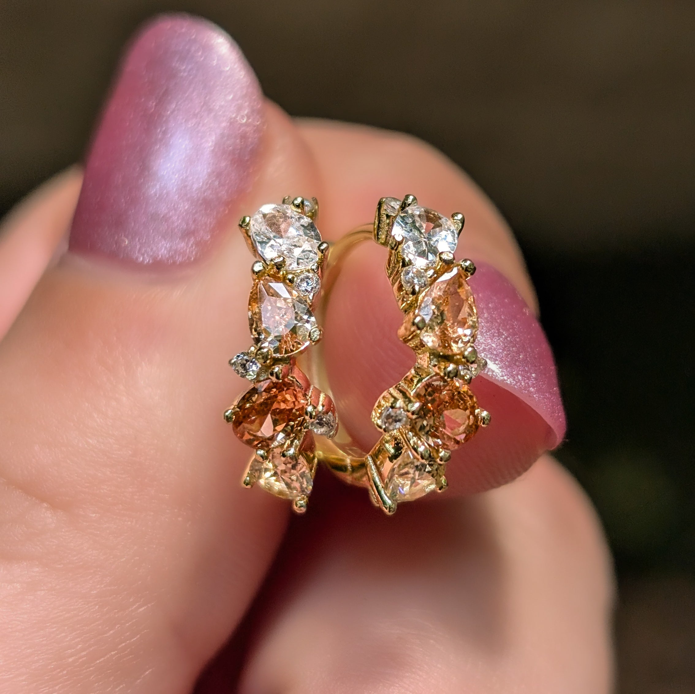 The Legacy Earrings - Citrine Hoops