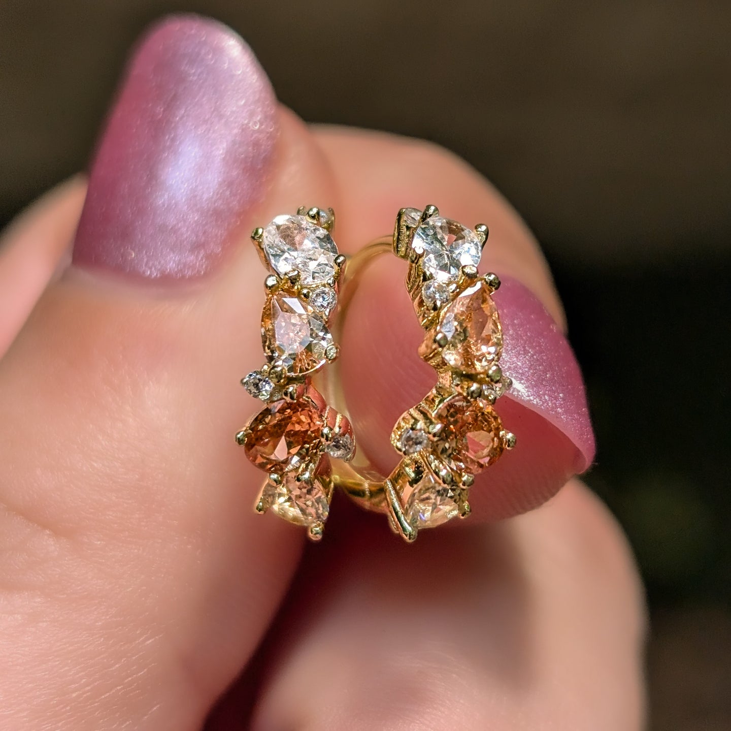 The Legacy Earrings - Citrine Hoops
