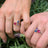 3 Stone Ring - Bisexual Flag