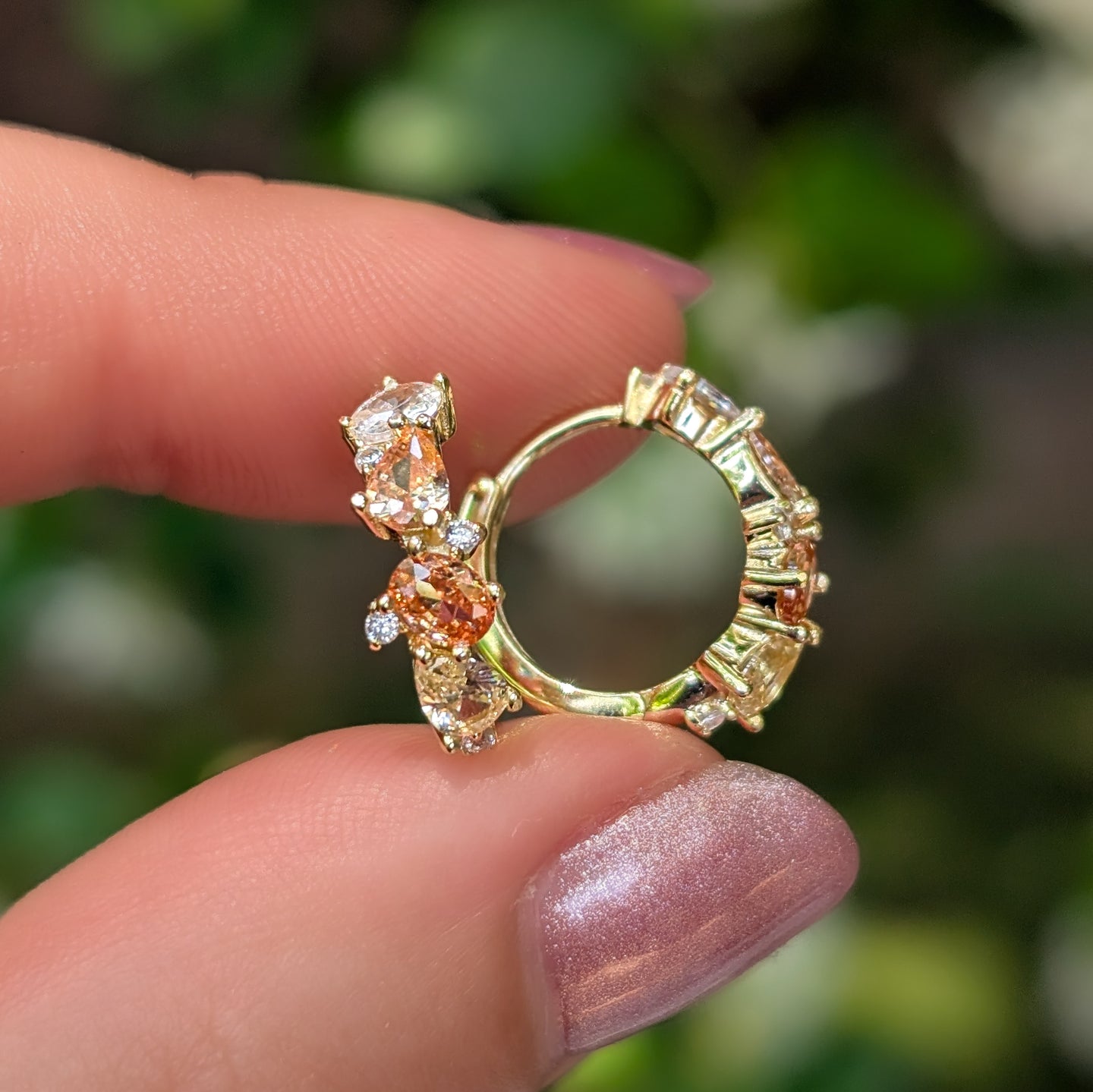 The Legacy Earrings - Citrine Hoops