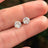 Round Moissanite Earrings Earrings Handmade Handcrafted