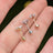 Round Moissanite Earrings Earrings Handmade Handcrafted