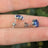 Round Sapphire Stud Earrings Earrings Handmade Handcrafted