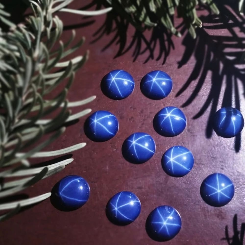 Round Star Sapphire Ring Rings Handmade Handcrafted