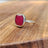 Ruby Bezel Ring Rings Handmade Handcrafted