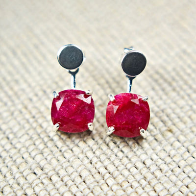 Ruby Jacket Dangle Earrings Earrings Handmade Handcrafted