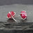 Ruby Stud Earrings Earrings Handmade Handcrafted