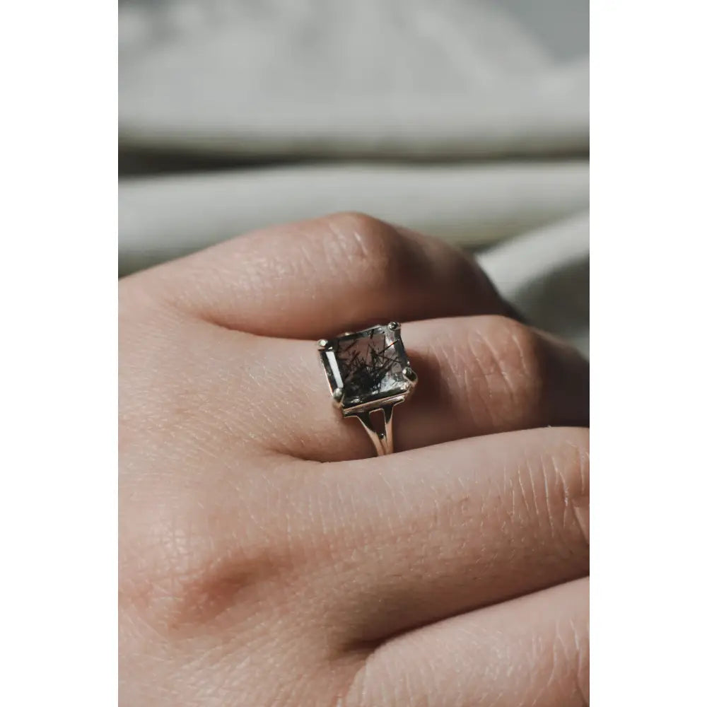Rutilated Quartz Ring Rings Handmade Handcrafted