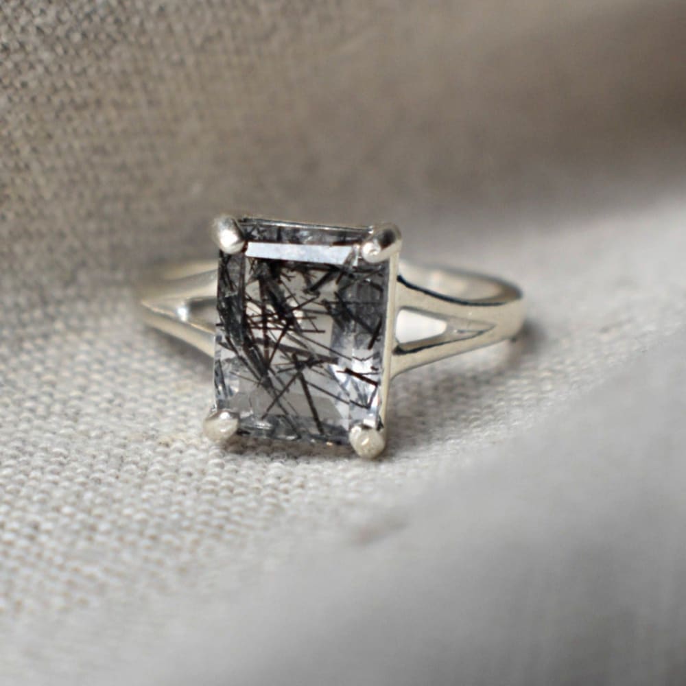 Rutilated Quartz Ring Rings Handmade Handcrafted