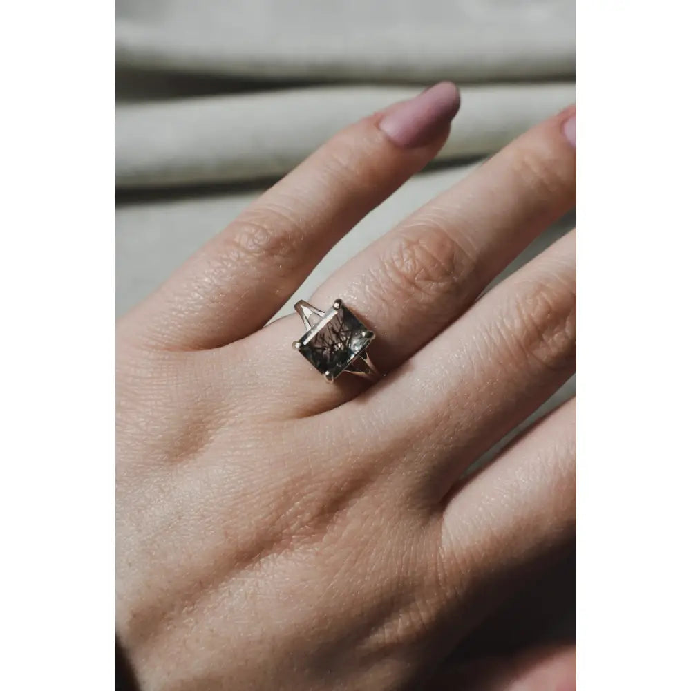 Rutilated Quartz Ring Rings Handmade Handcrafted