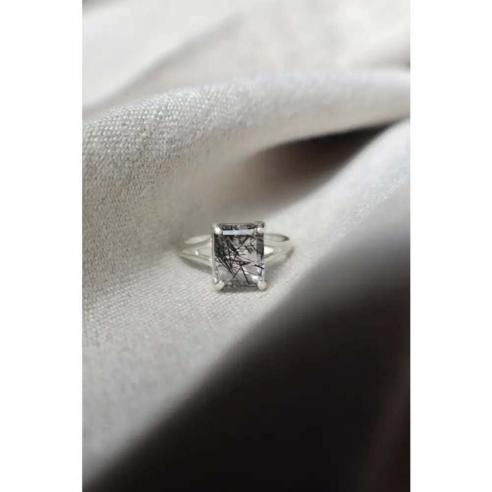 Rutilated Quartz Ring Rings Handmade Handcrafted
