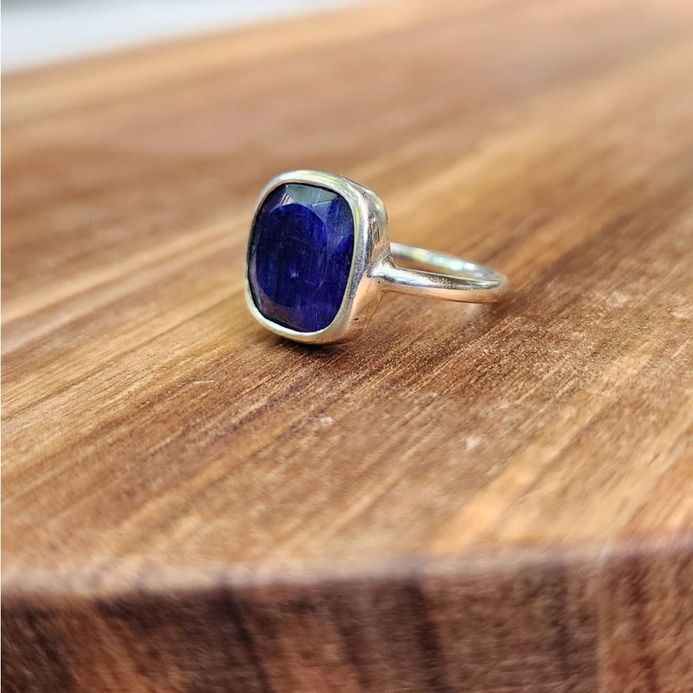 Sapphire Bezel Ring Rings Handmade Handcrafted