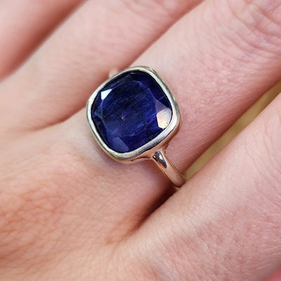 Sapphire Bezel Ring Rings Handmade Handcrafted