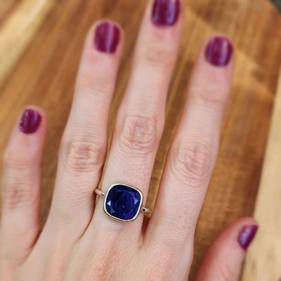 Sapphire Bezel Ring Rings Handmade Handcrafted