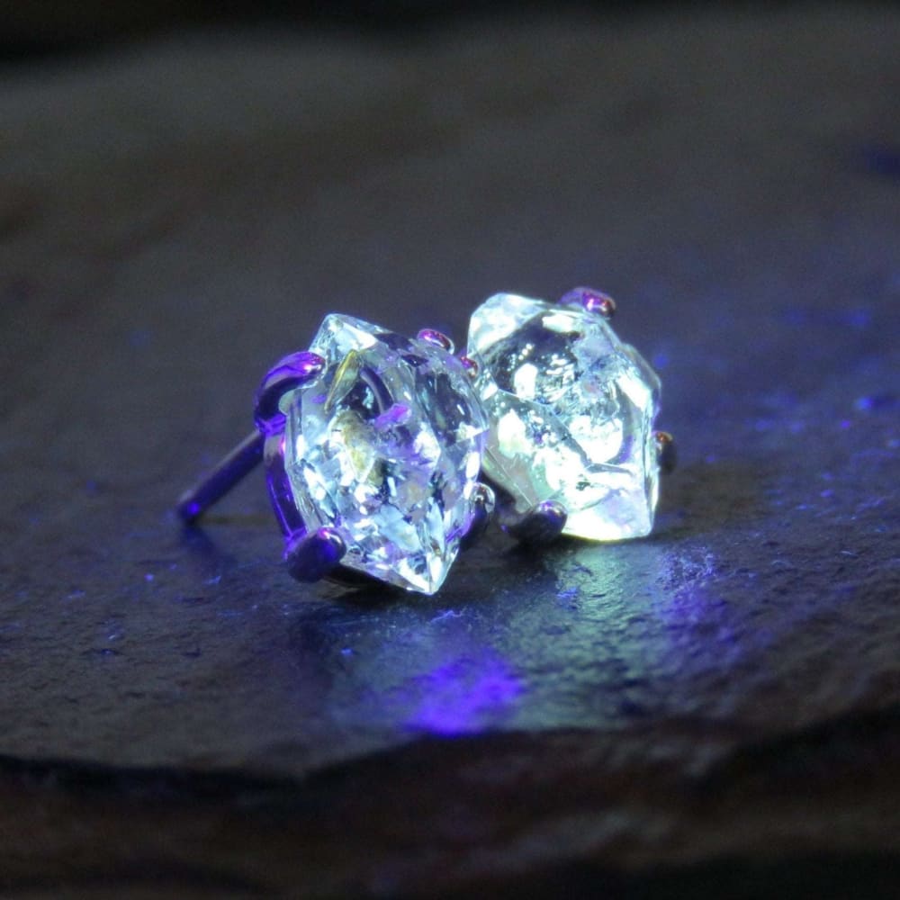 Small Herkimer Diamond Earrings Earrings Handmade Handcrafted