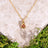 Small Watermelon Tourmaline Prong Necklace Necklaces Handmade Handcrafted