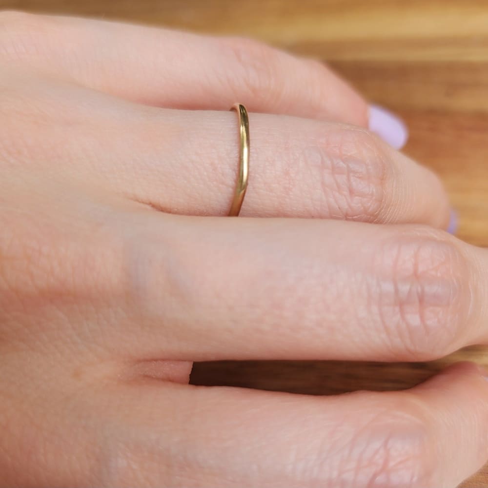 Smooth Stacking Ring Rings Handmade Handcrafted