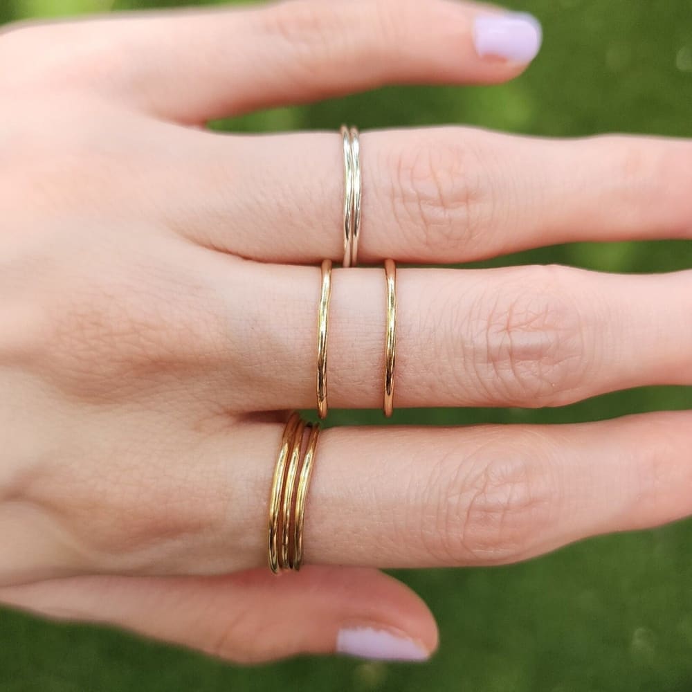 Smooth Stacking Ring Rings Handmade Handcrafted