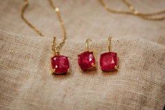 THE ASHLYNN- NATURAL RUBY NECKLACE - JSL 