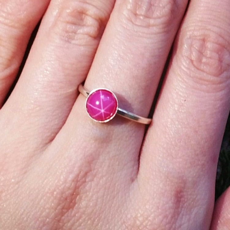Star Ruby Ring Rings Handmade Handcrafted