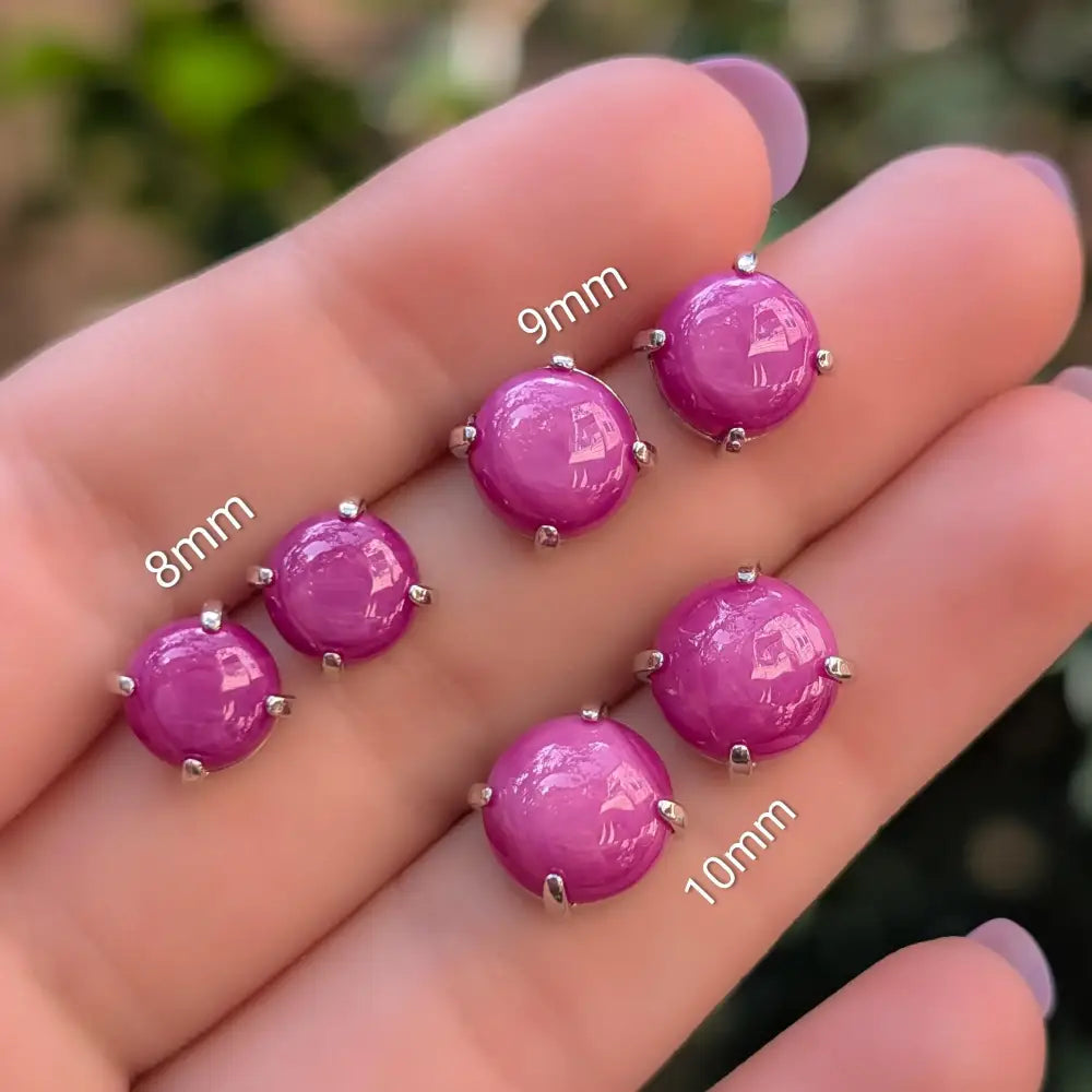 Star Ruby Stud Earrings Earrings Handmade Handcrafted