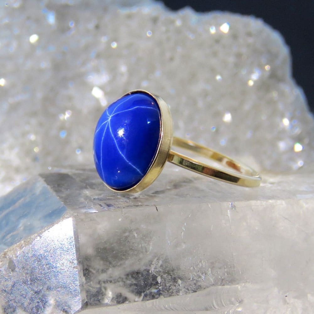 Star Sapphire Ring Rings Handmade Handcrafted