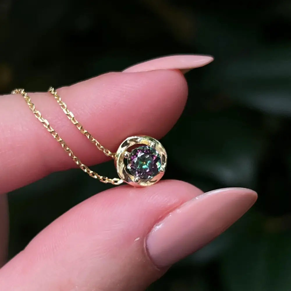 Swirl Necklace - Alexandrite Necklaces Handmade Handcrafted