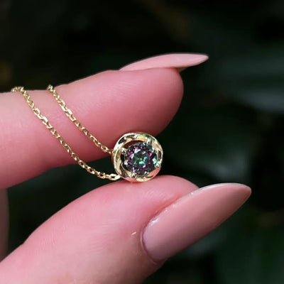 Swirl Necklace - Alexandrite Necklaces Handmade Handcrafted