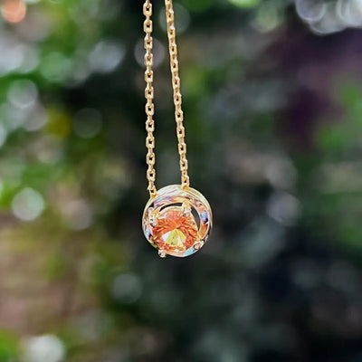 Swirl Necklace - Citrine Necklaces Handmade Handcrafted