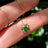Swirl Necklace - Emerald Necklaces Handmade Handcrafted
