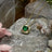 Swirl Necklace - Emerald Necklaces Handmade Handcrafted