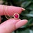 Swirl Necklace - Ruby Necklaces Handmade Handcrafted