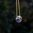 Swirl Necklace - Tanzanite Necklaces Handmade Handcrafted