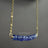 Tanzanite Bar Necklace Necklaces Handmade Handcrafted